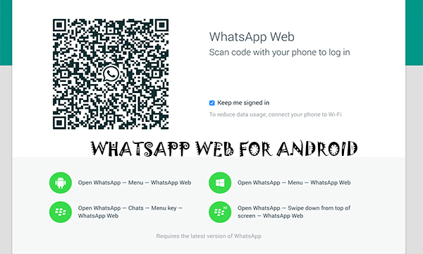 WhatsApp web for android