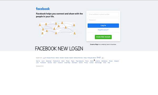 Facebook New Login