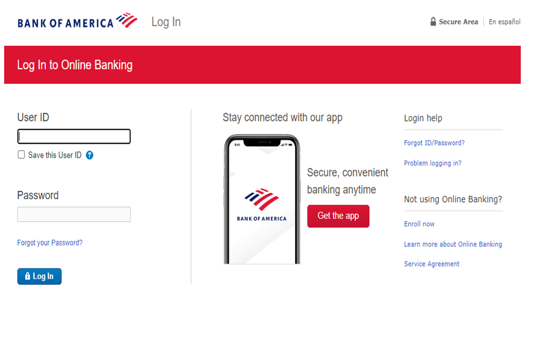 How to Log into a Bank of America Account