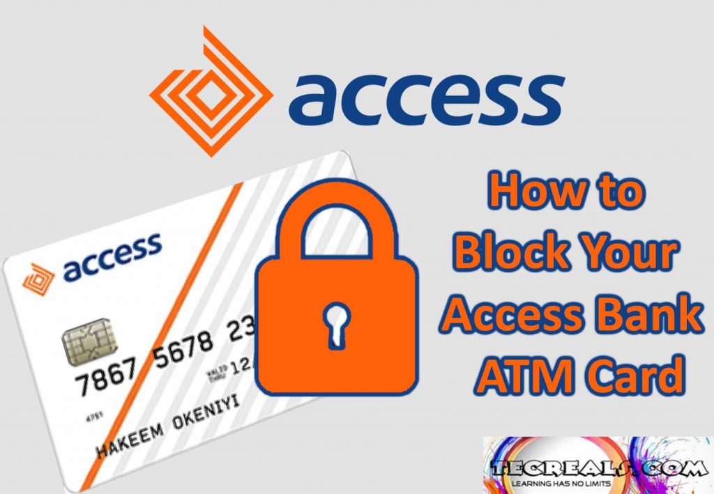 How to Block Access Bank Atm Card