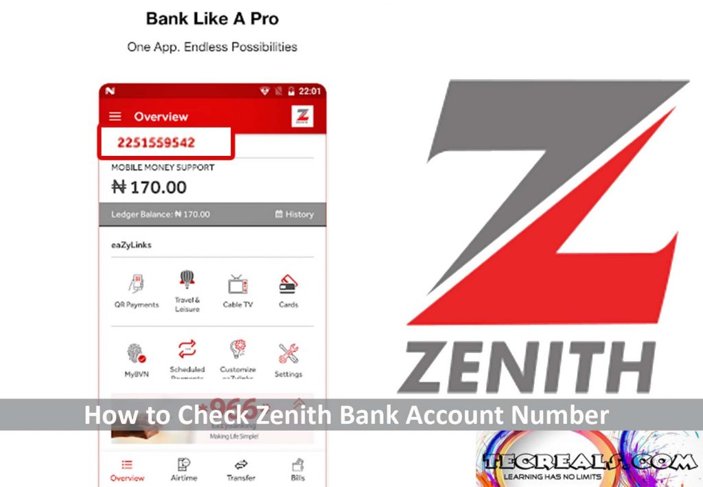 How to Check Zenith Bank Account Number