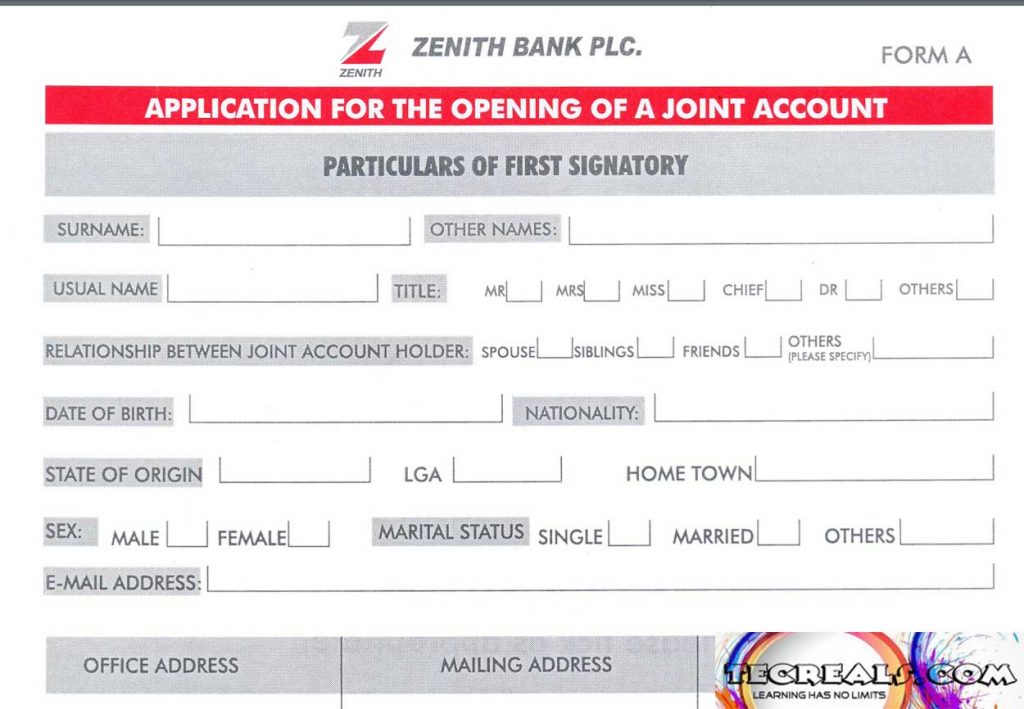 How to Open Zenith Bank Account