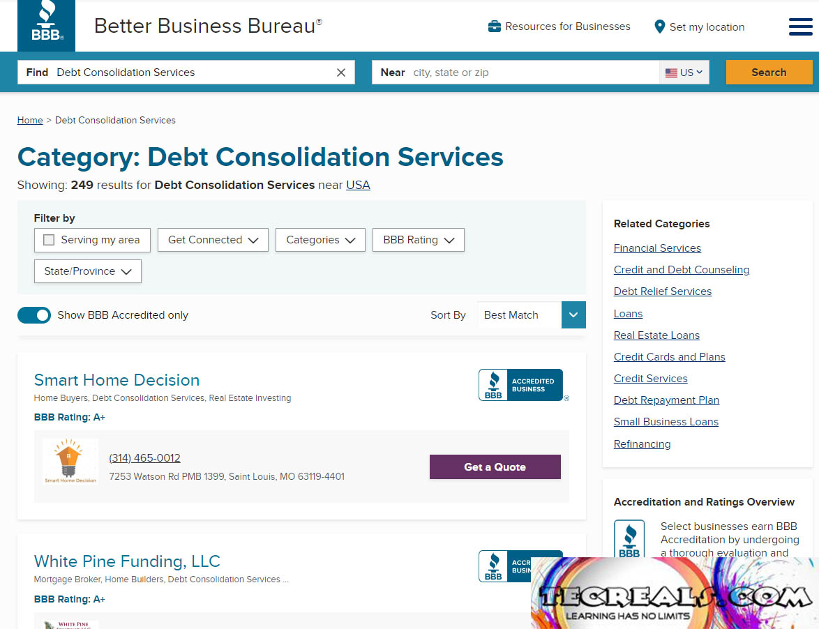 Better Business Bureau Debt Consolidation: How to Choose the Best Debt Consolidation Company