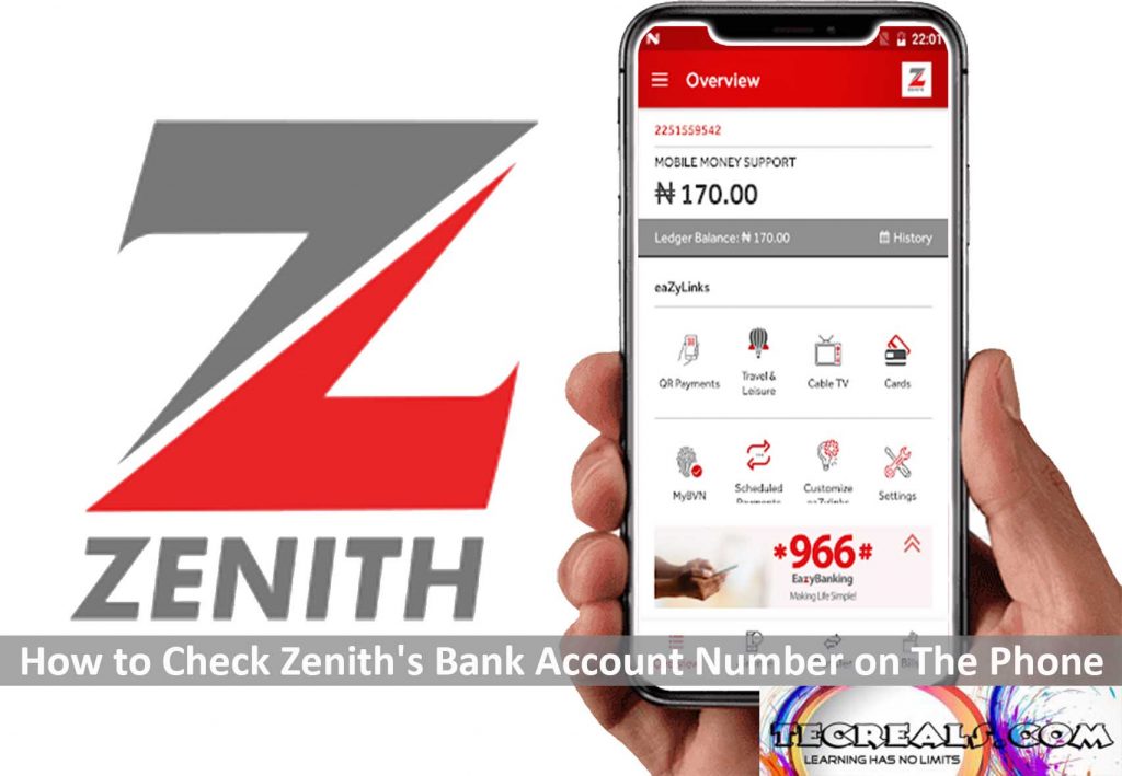 How to Check Zenith Bank Account Number on Phone
