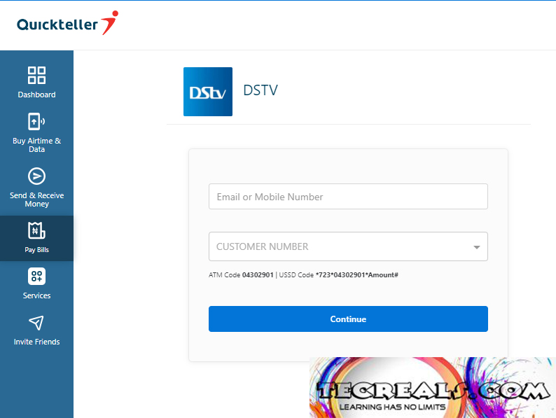 How to Make Payment for DSTV with Quickteller