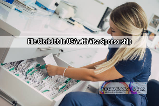 File Clerk Job in USA with Visa Sponsorship