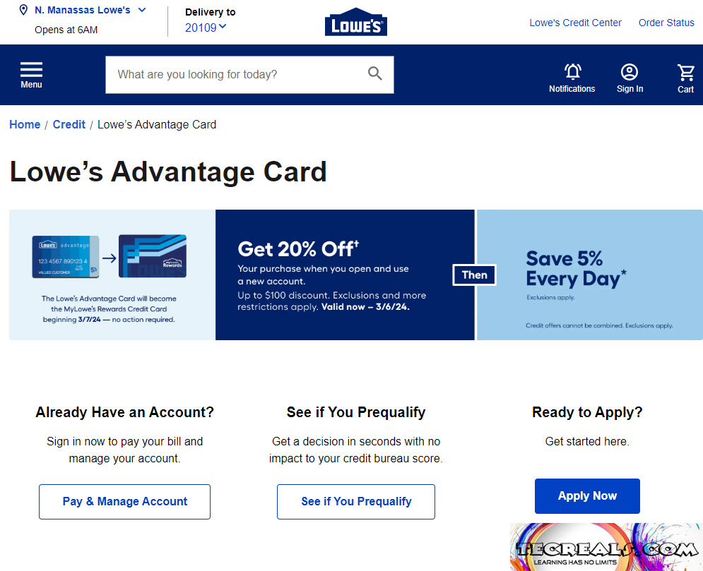 How to Apply for the Lowe's Credit Card
