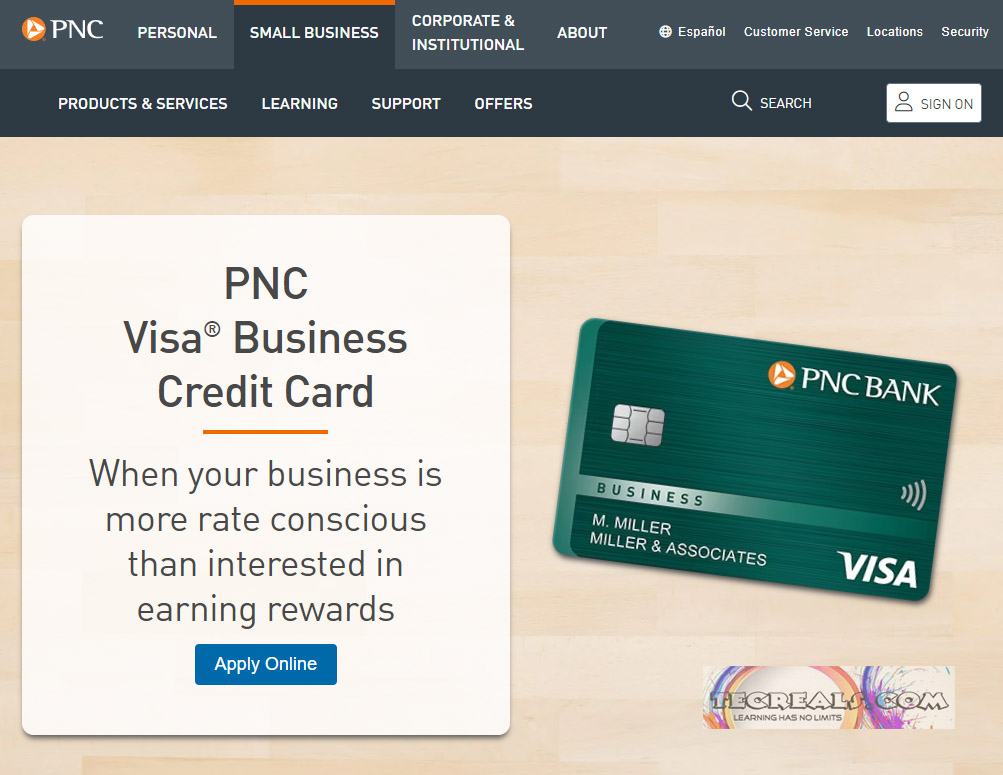 How to Apply for the PNC Visa® Business Credit Card
