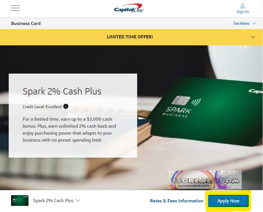 How to Get the Capital One Spark Cash Credit Card 