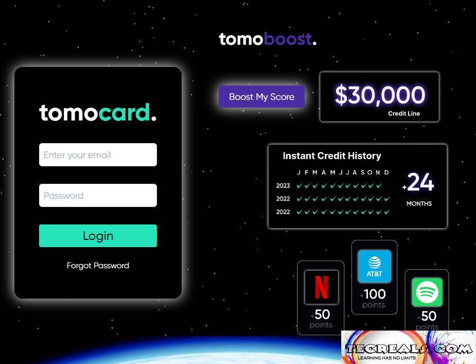 Tomo Credit Card Login at Tomocredit.com/dashboard/login