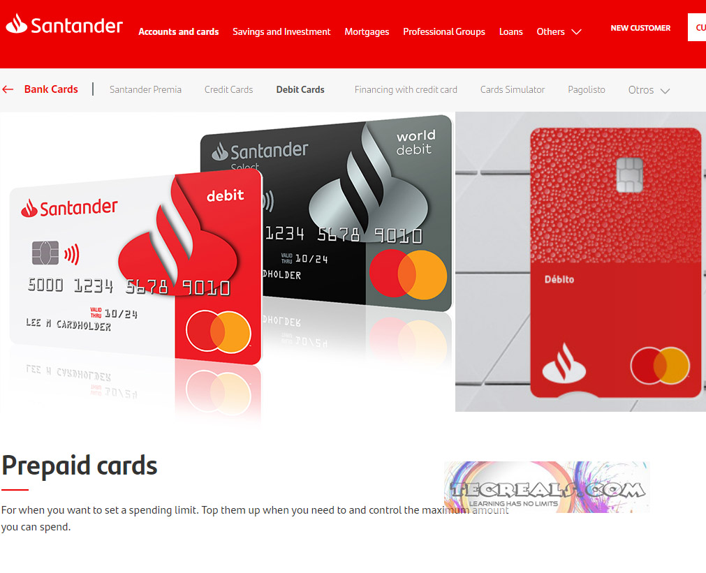 Santander ATM Card