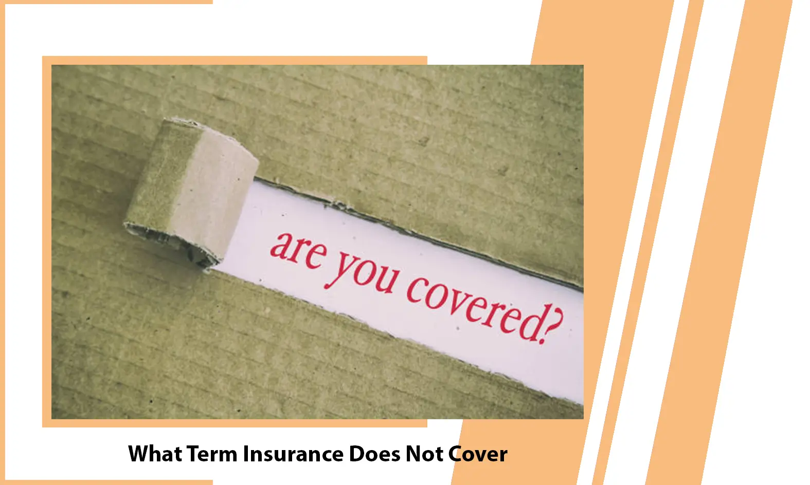 What Term Insurance Does Not Cover